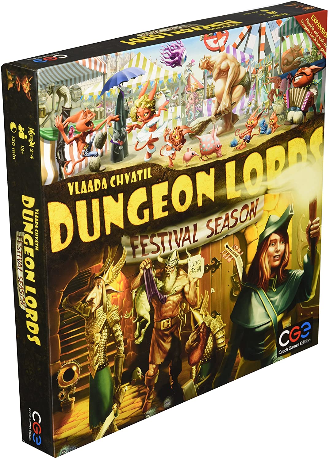 Dungeon Lords: Festival Season Expansion Board Game CZECH GAMES EDITION 