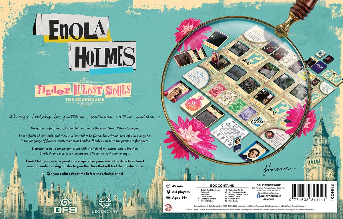 Enola Holmes: Finder of Lost Souls Board Games Gale Force 9