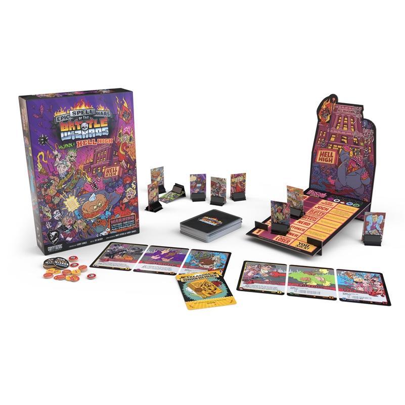 Epic Spell Wars of the Battle Wizards: Hijinx at Hell High Board Game Cryptozoic