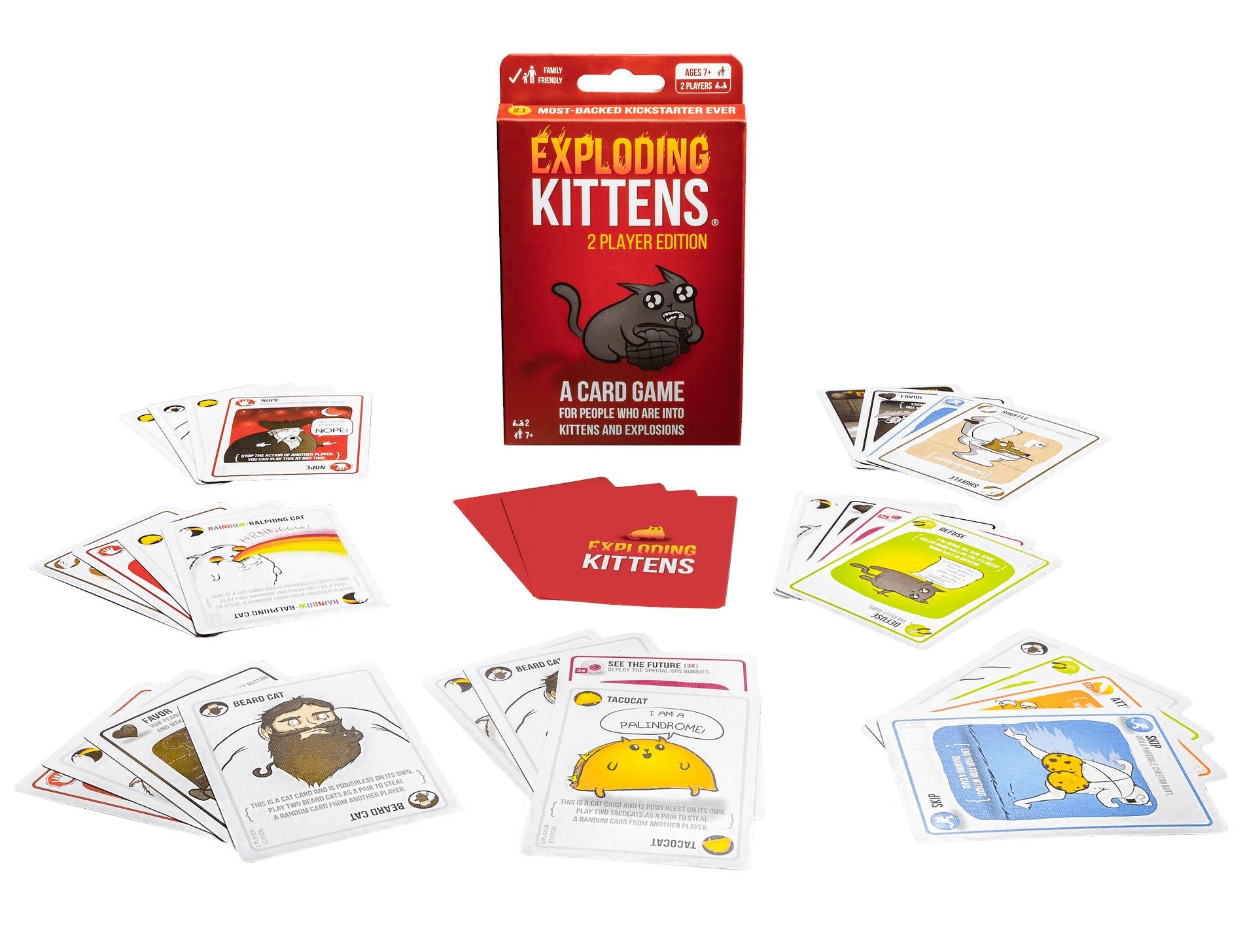 Exploding Kittens: 2-Player Version Card Games Exploding Kittens 