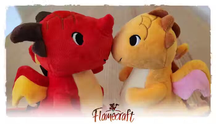 Flamecraft: Meat Dragon Plush Lucky Duck Games