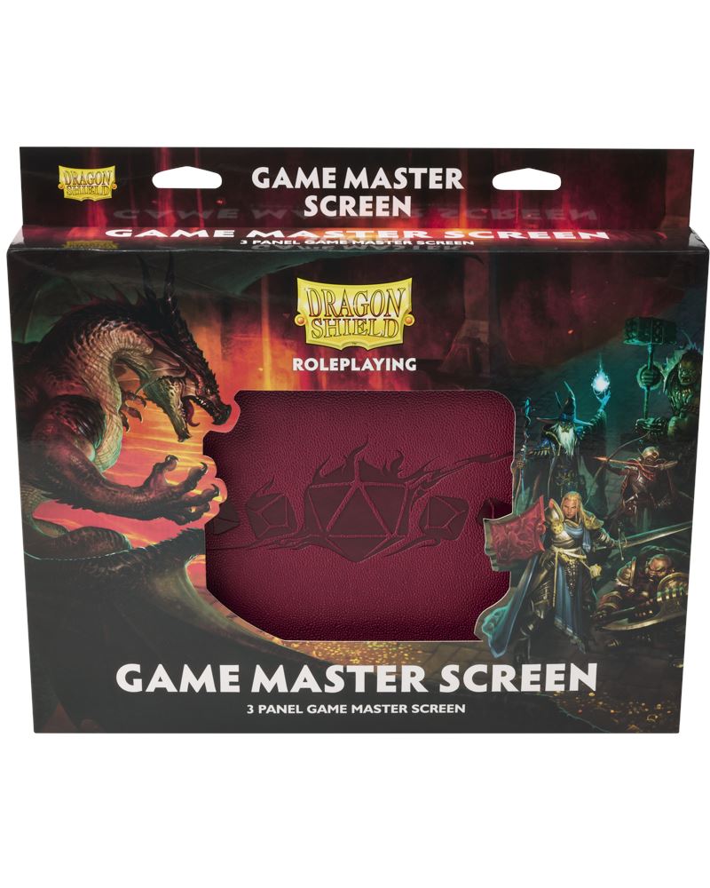 Game Master Screen RPG Accessory RPG Dragon Shield Blood Red