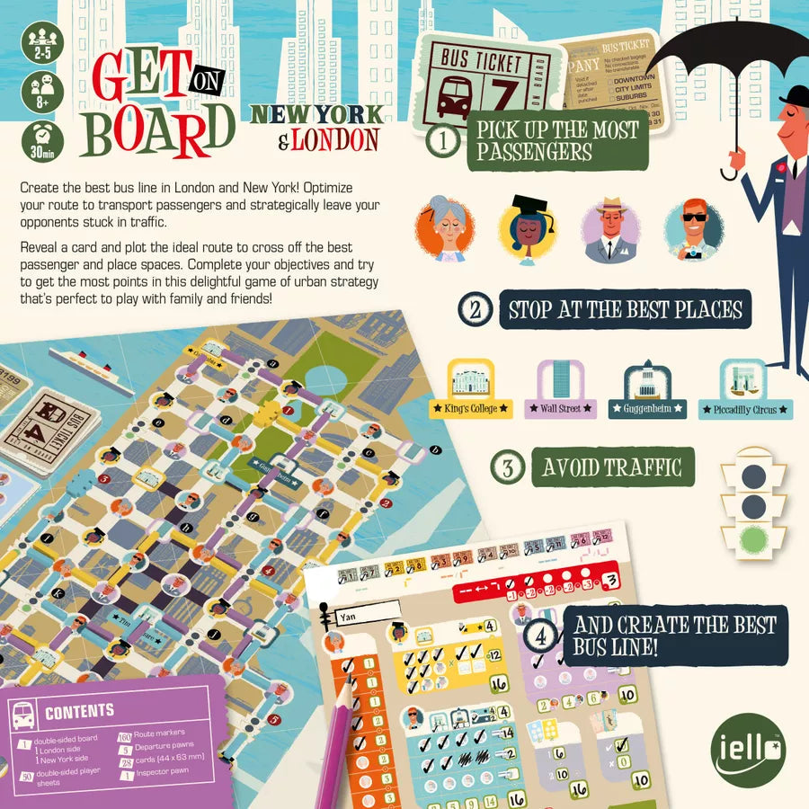 Get on Board: New York & London Board Games Iello