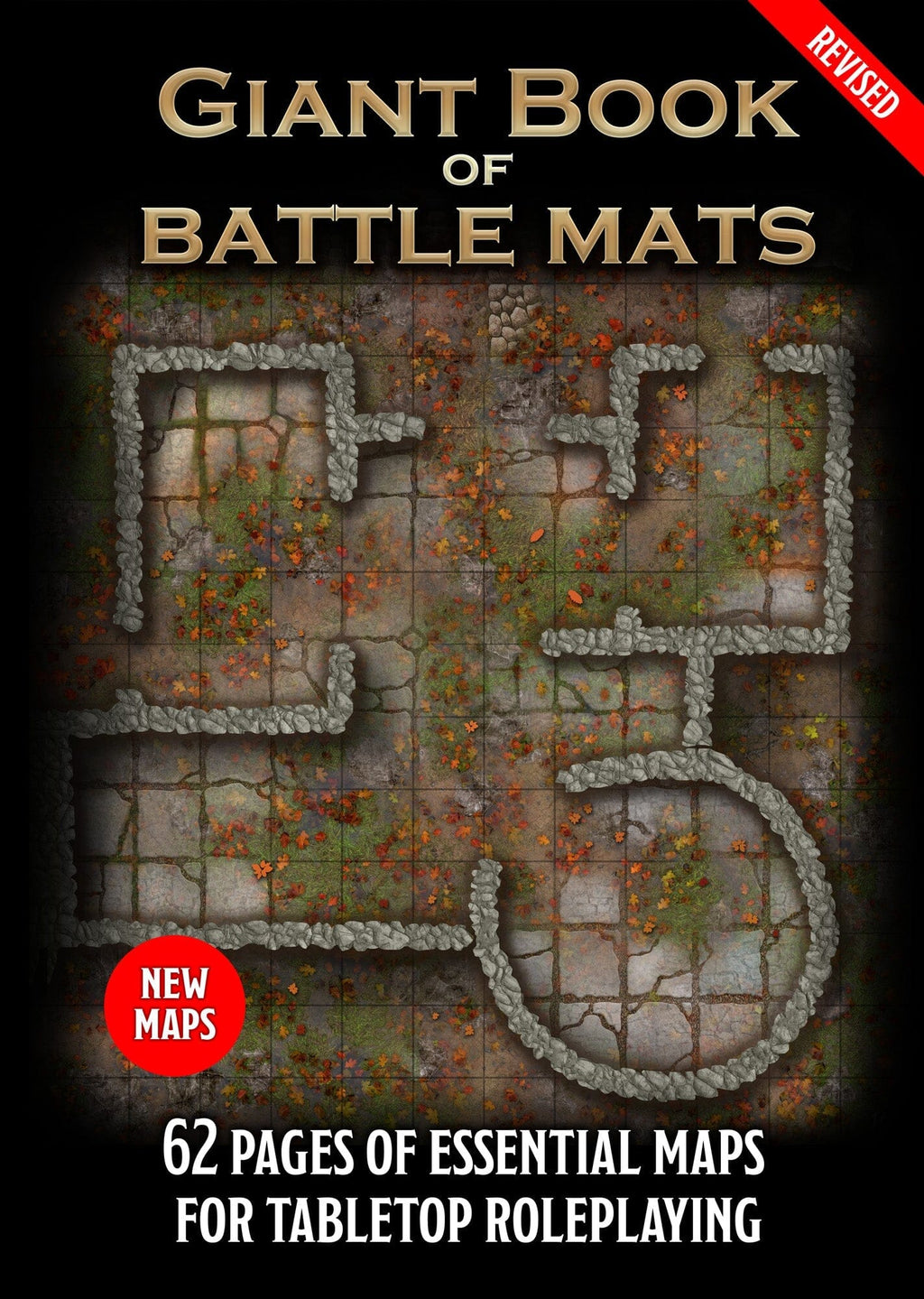 Giant Book of Battle Mats Revised - 12X16" A3 RPG Loke 