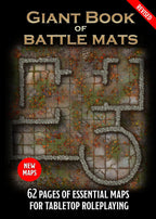 Giant Book of Battle Mats Revised - 12X16" A3 RPG Loke 