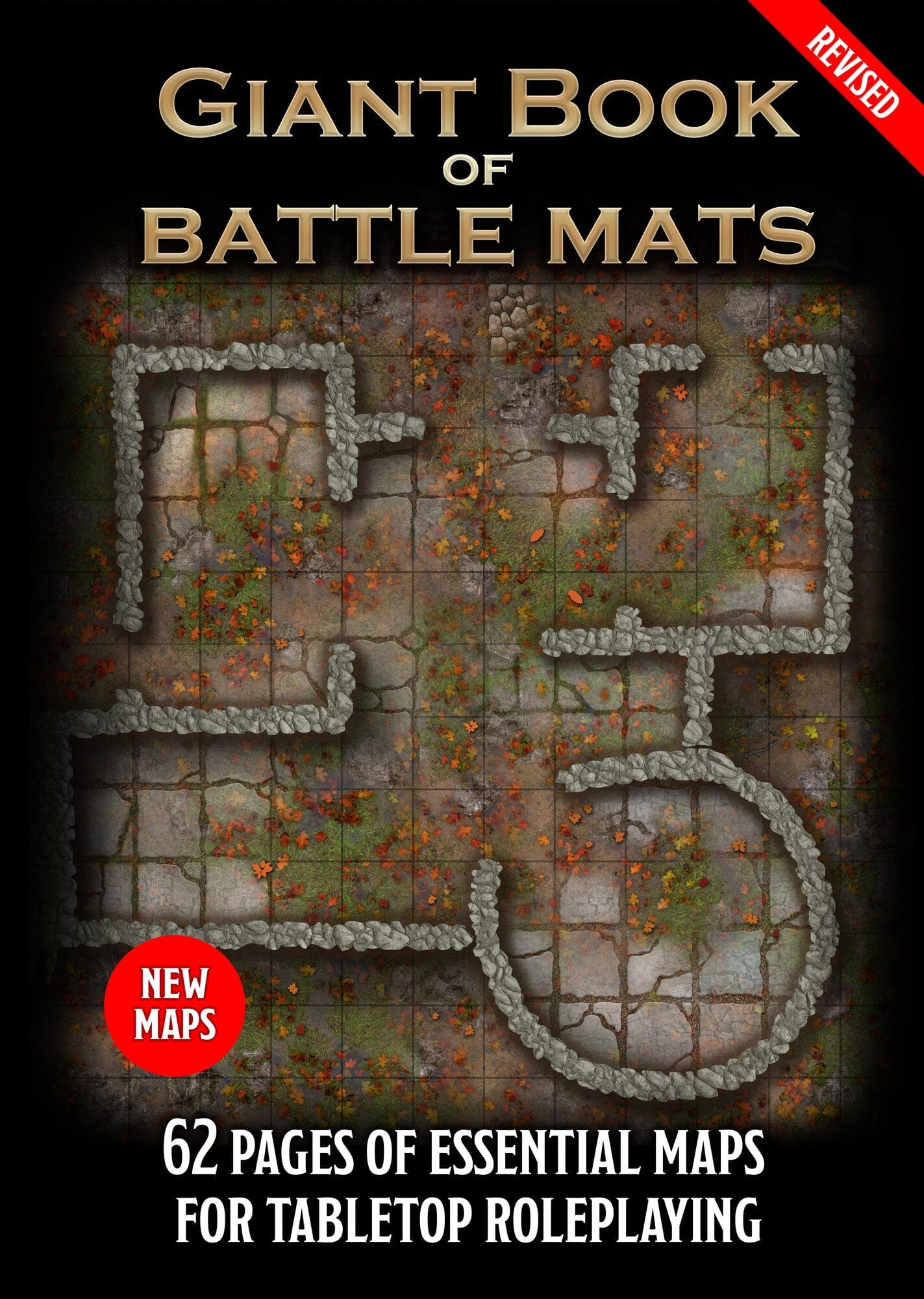 Giant Book of Battle Mats Revised - 12X16" A3 RPG Loke 
