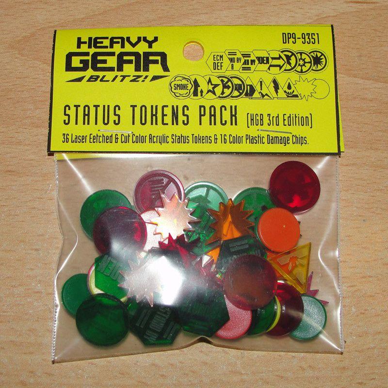 Heavy Gear Blitz Status Tokens Pack 3rd Edition Miniatures Dream Pod 9