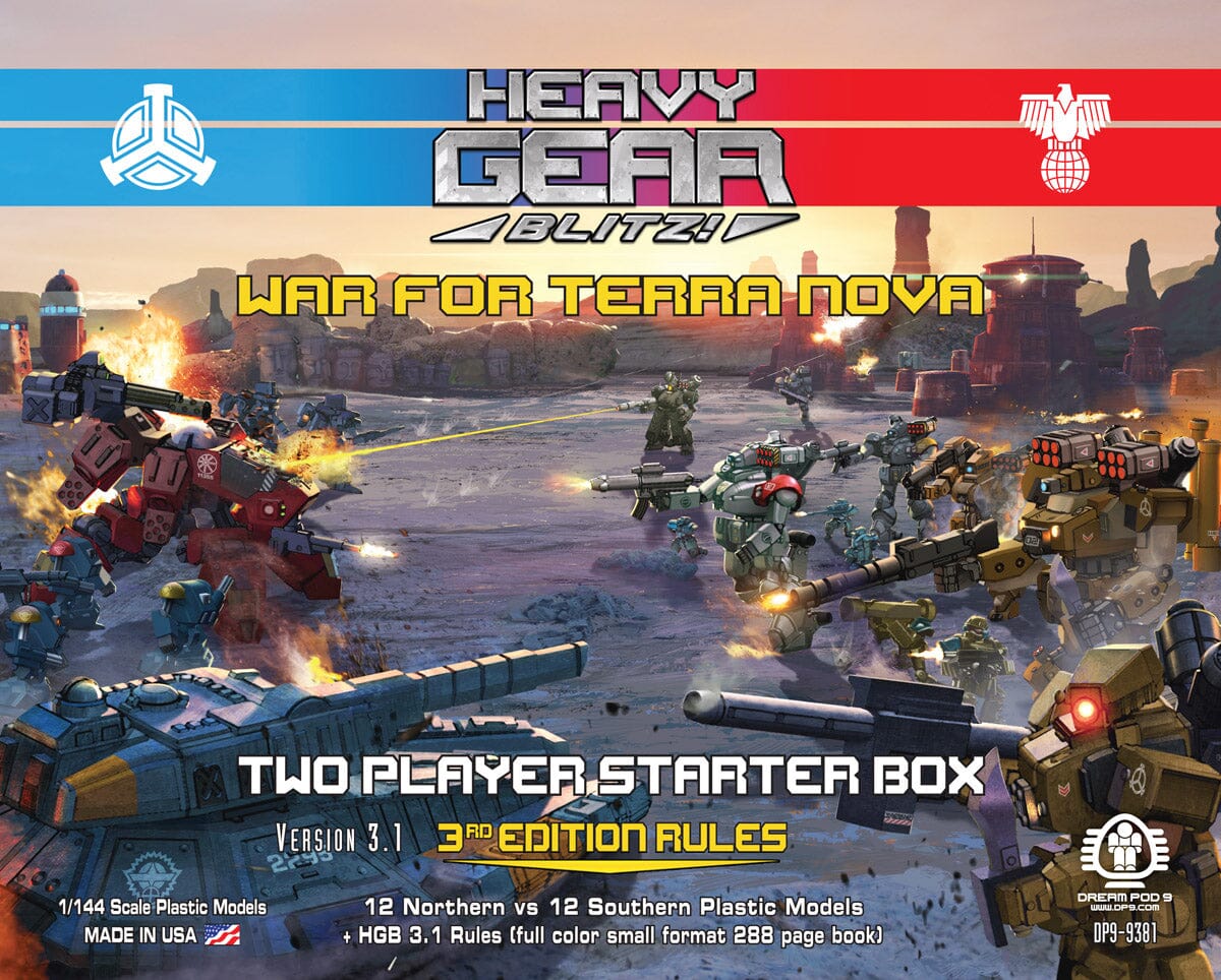 Heavy Gear Blitz: War for Terra Nova: 2 Player Starter Box (Version 3.1) Miniatures Dream Pod 9