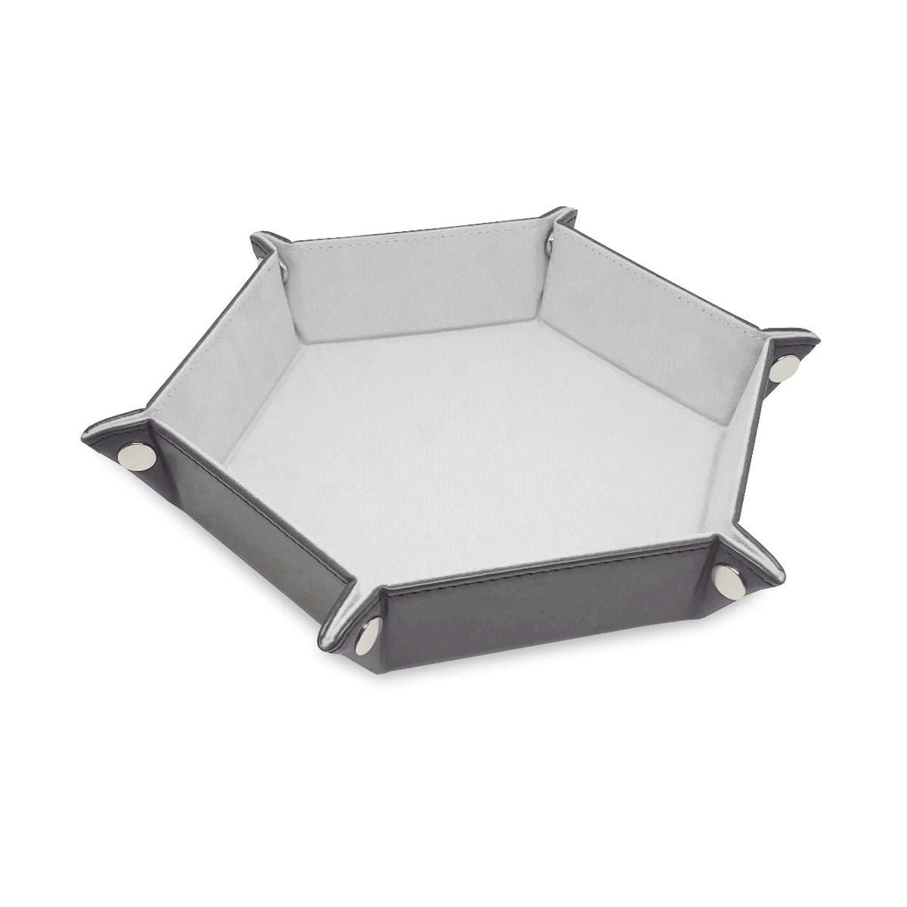 Hexagon Dice Tray Supplies BCW White