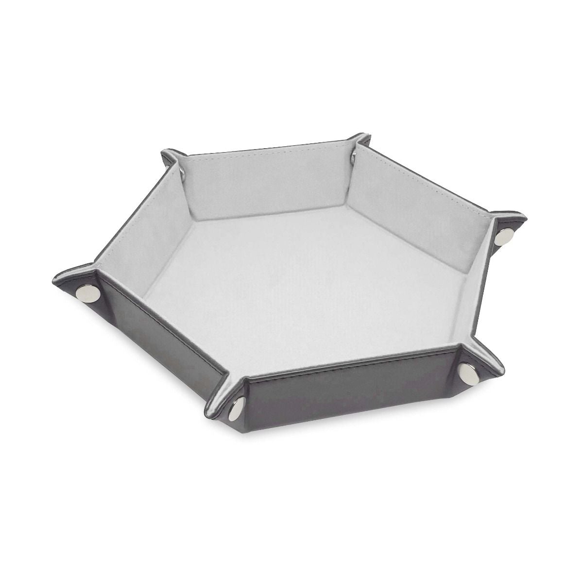 Hexagon Dice Tray Supplies BCW White