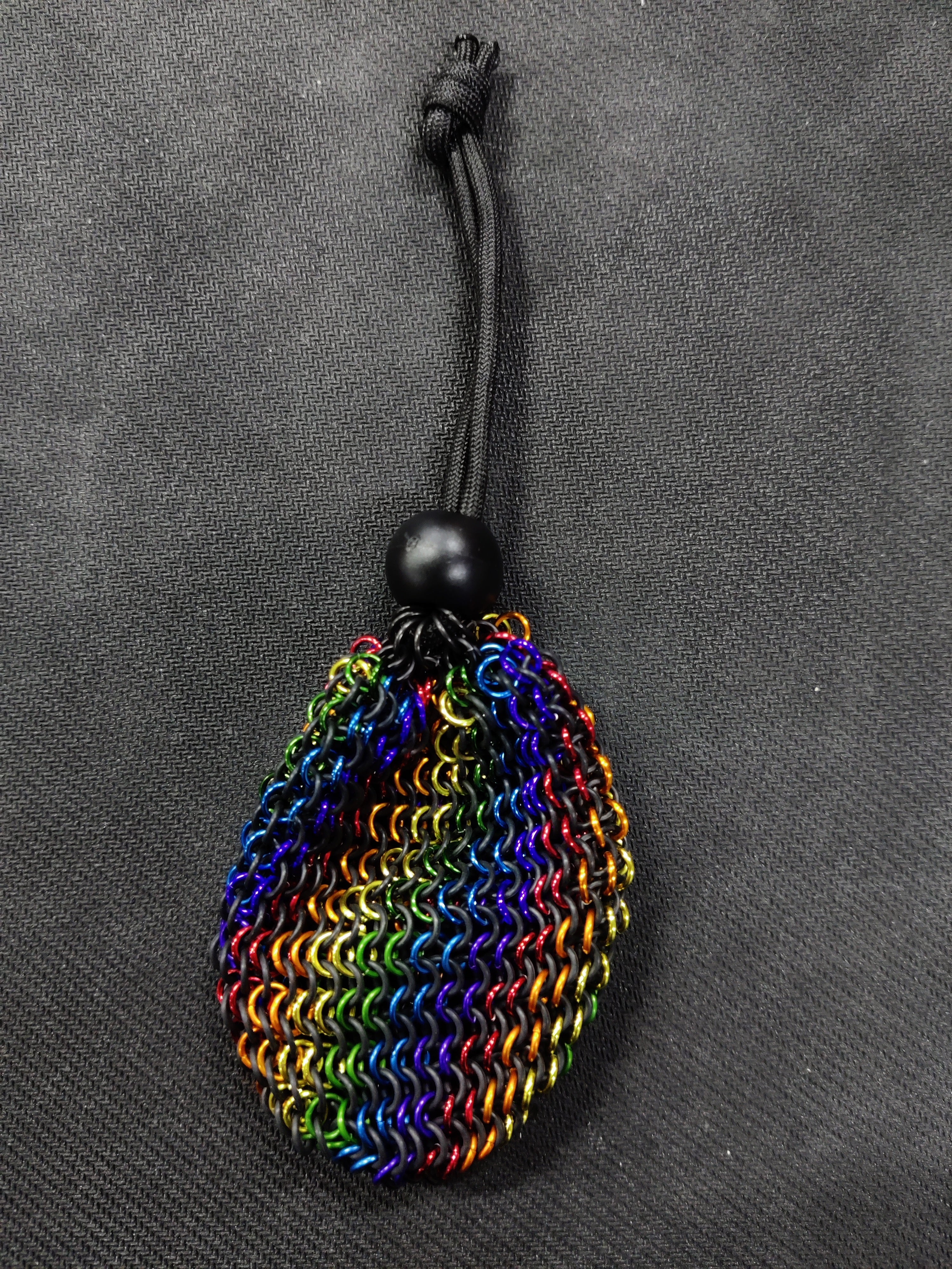 Home Crafted Rainbow Ring Dice Bag Dice Battlefield Bangkok