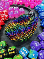 Home Crafted Rainbow Ring Dice Bag Dice Battlefield Bangkok