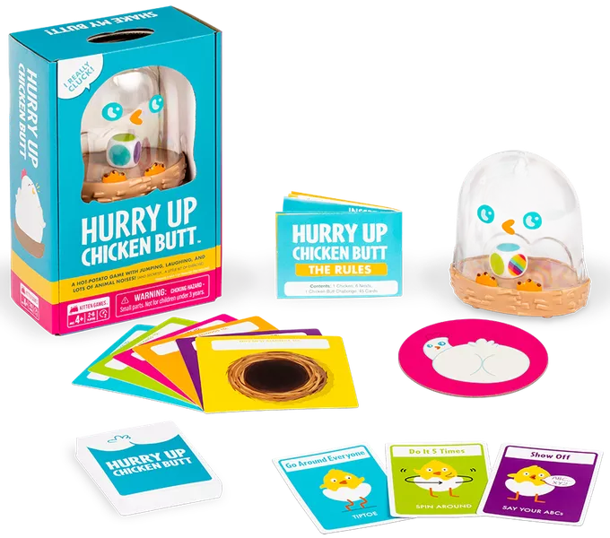 Hurry Up Chicken Butt Card Games Exploding Kittens