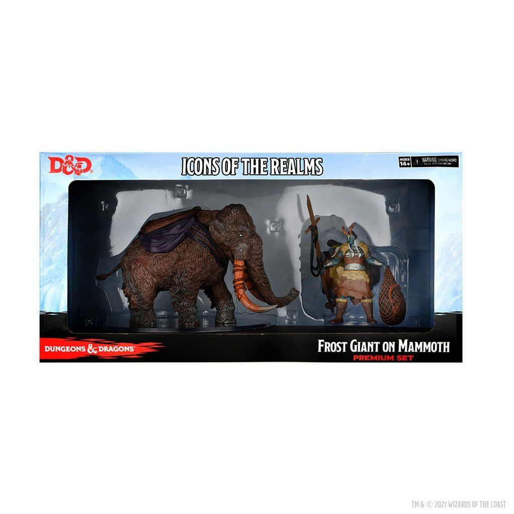 Icons of the Realms: Snowbound - Frost Giant and Mammoth Premium Set Miniatures Wizkids