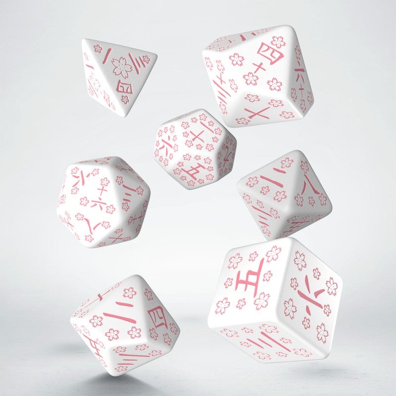 Japanese Dice Set Dice Sets & Games Q Workshop Cherry Blossom Petals