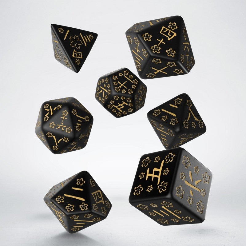 Japanese Dice Set Dice Sets & Games Q Workshop Deep Night Firefly