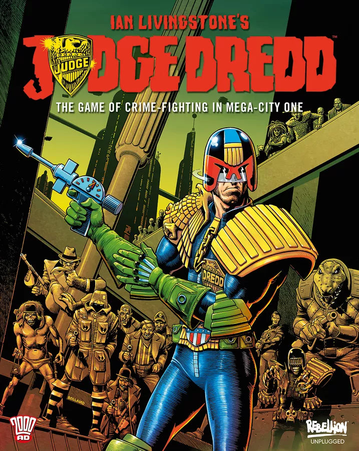 Judge Dredd: The Game of Crime-Fighting in Mega-City One Board Games Rebellion Unplugged