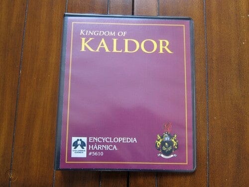 Kingdom of Kaldor Binder - HARN Encyclopedia Harnica RPG Columbia Games 