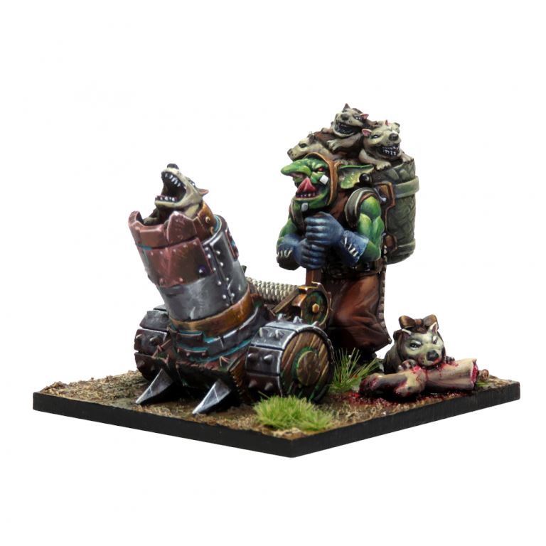 Kings of War: Goblin Support Pack Mawpup Launcher Miniatures Mantic