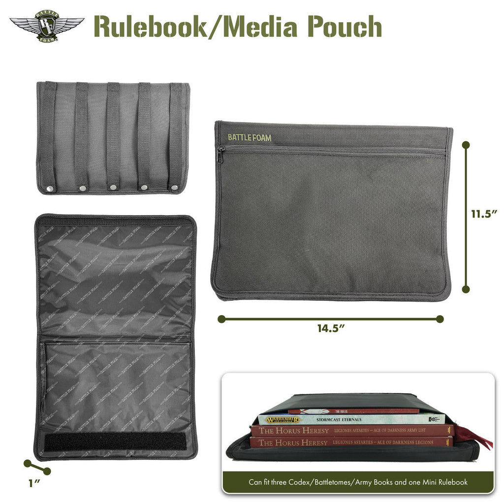 Large Rulebook/Media Pouch P.A.C.K. Molle Accessory Supplies Battle Foam