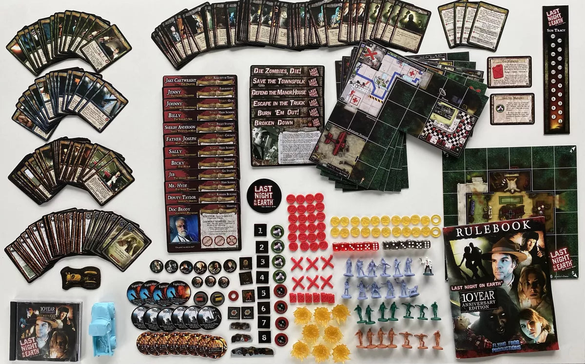 Last Night on Earth: The Zombie Game – 10 Year Anniversary Edition Board Games Flying Frog