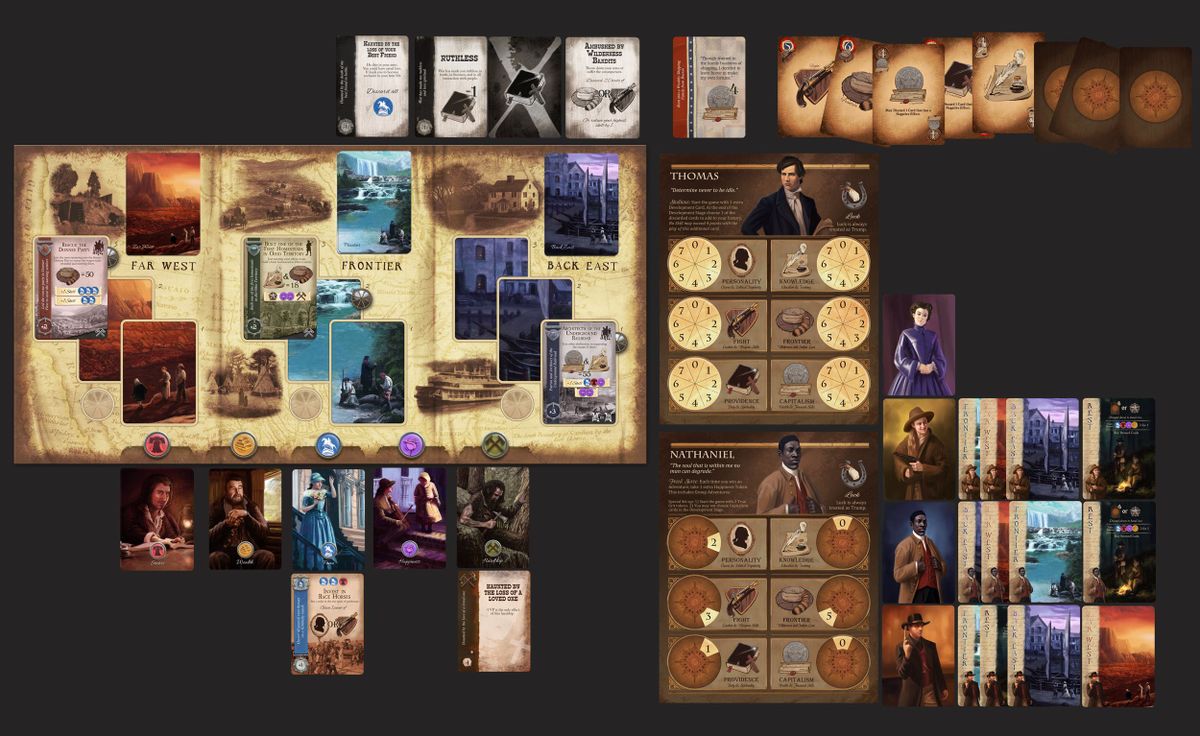 Legends of the American Frontier Board Game GAME SALUTE