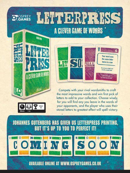 Letterpress Board Games Osprey Games