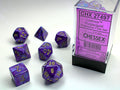 Lustrous® Polyhedral Purple/gold 7-Die Set Dice Sets & Games CHESSEX