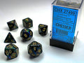 Lustrous® Polyhedral Shadow/gold 7-Die Set Dice CHESSEX