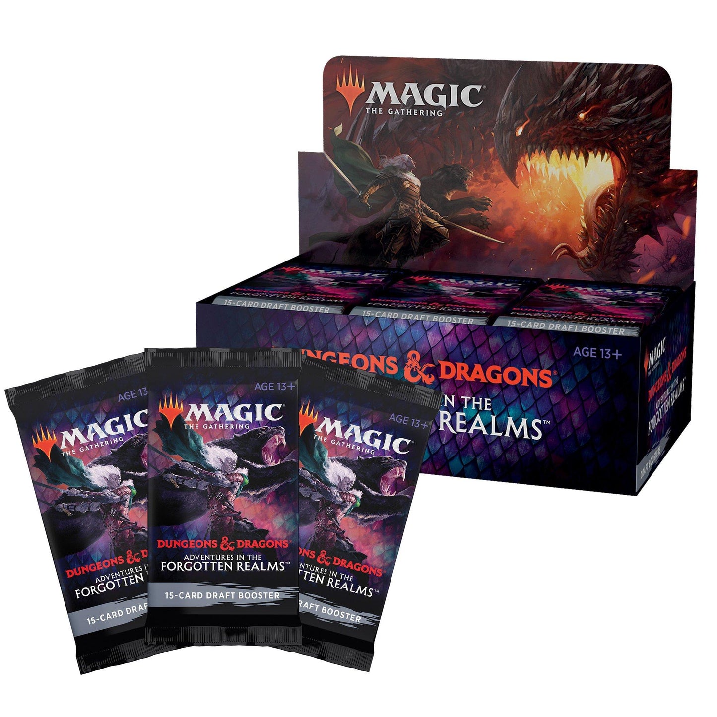 Magic The Gathering: Adventures in the Forgotten Realms Draft Booster Box CCG Wizards of the Coast 
