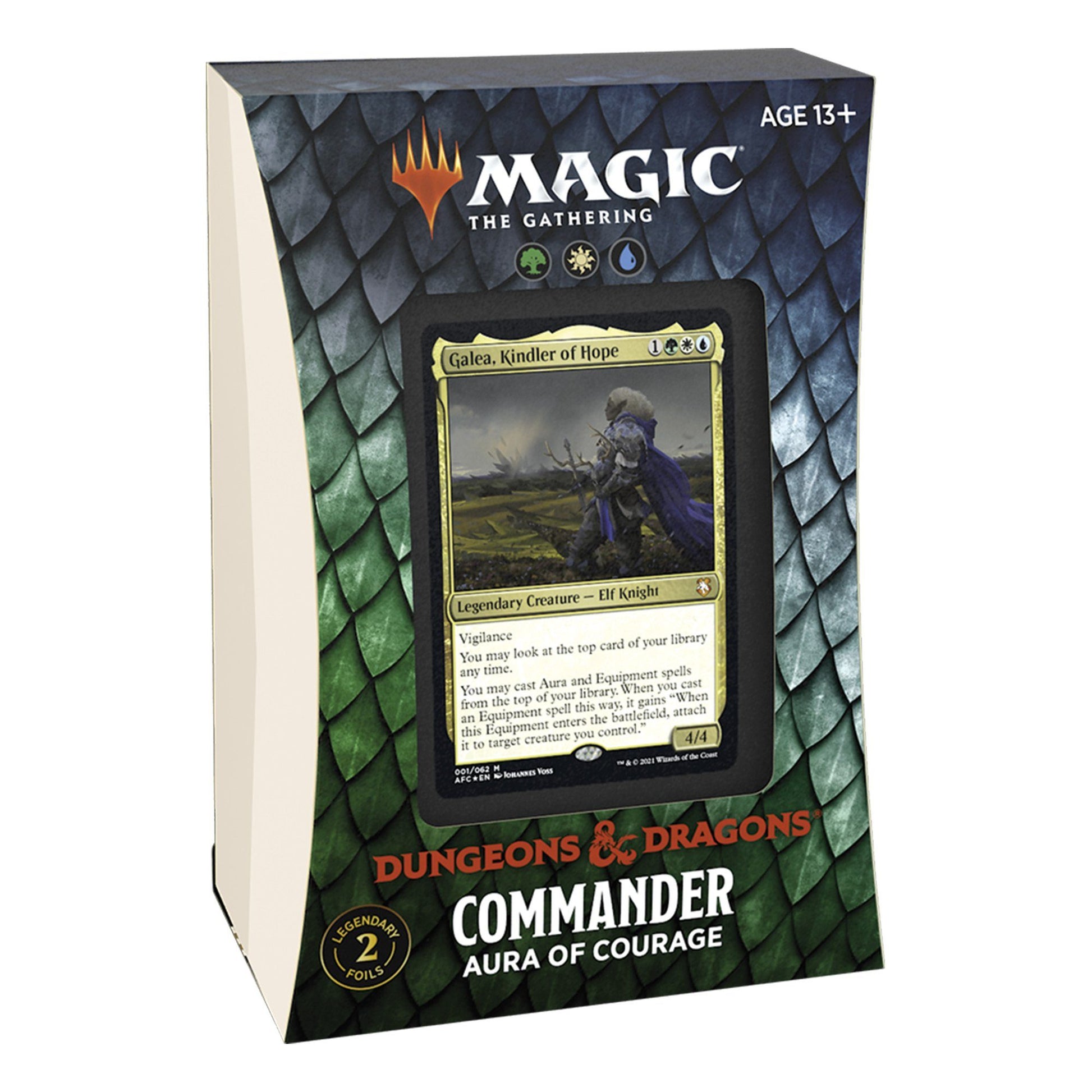 Magic the Gathering: Aura of Courage Commander Deck CCG Wizards of the Coast 