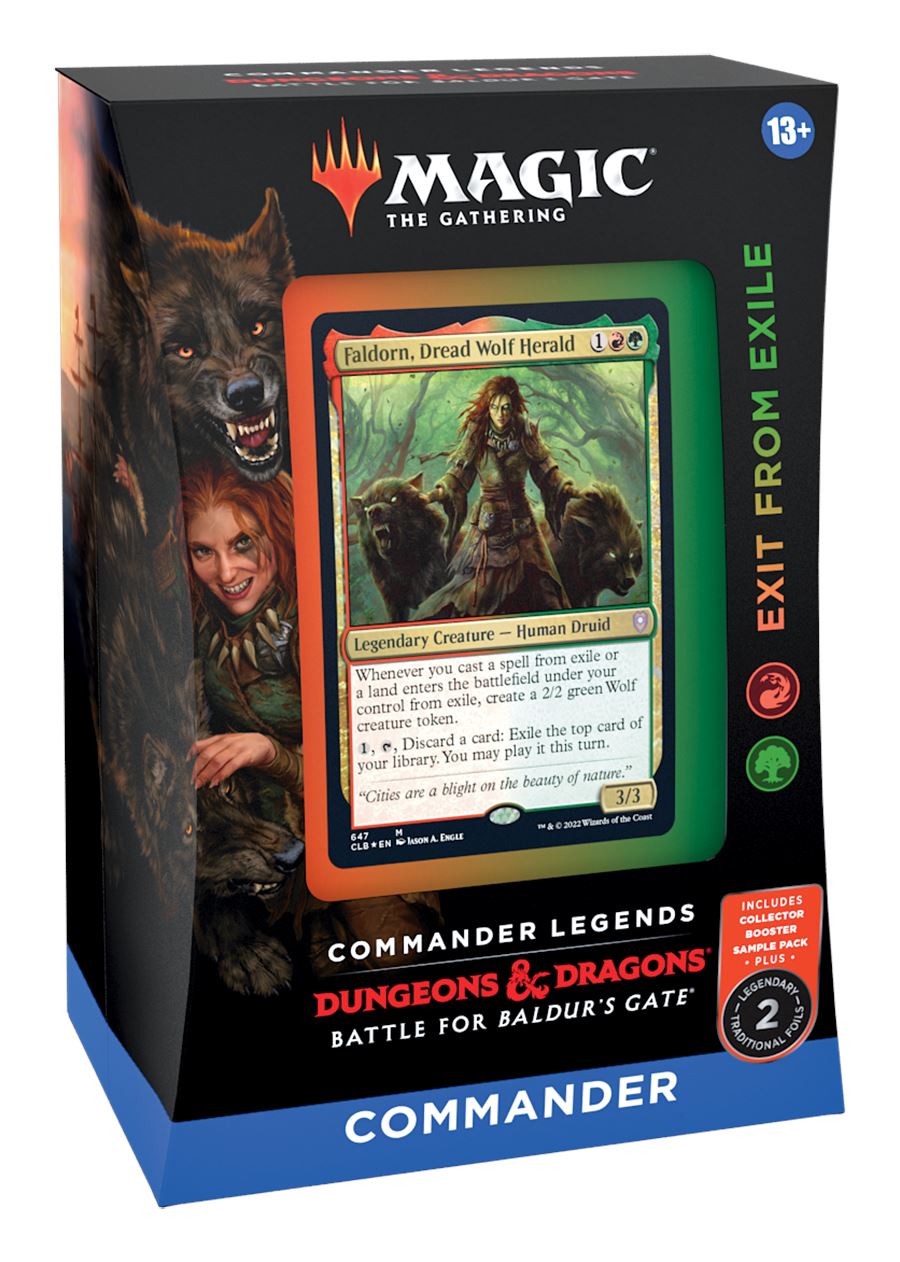Magic the Gathering: Commander Legends: Battle for Baldur's Gate - Commander Deck CCG Wizards of the Coast Exit from Exile