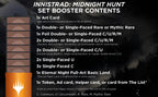Magic the Gathering: Innistrad Midnight Hunt - Set Booster Pack CCG Wizards of the Coast
