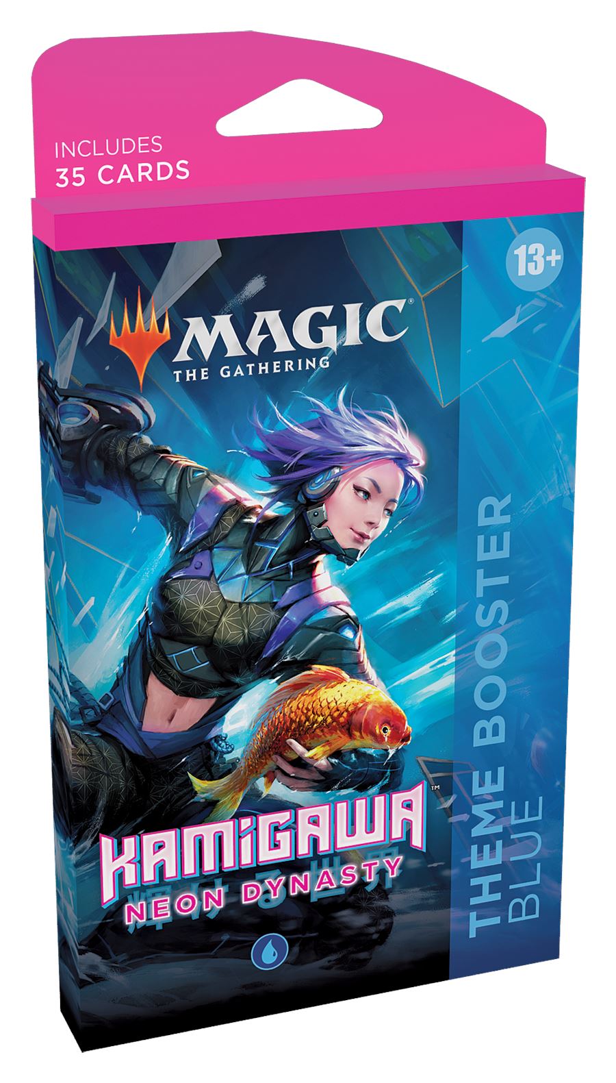 Magic the Gathering: Kamigawa Neon Dynasty - Theme Booster CCG Wizards of the Coast Blue
