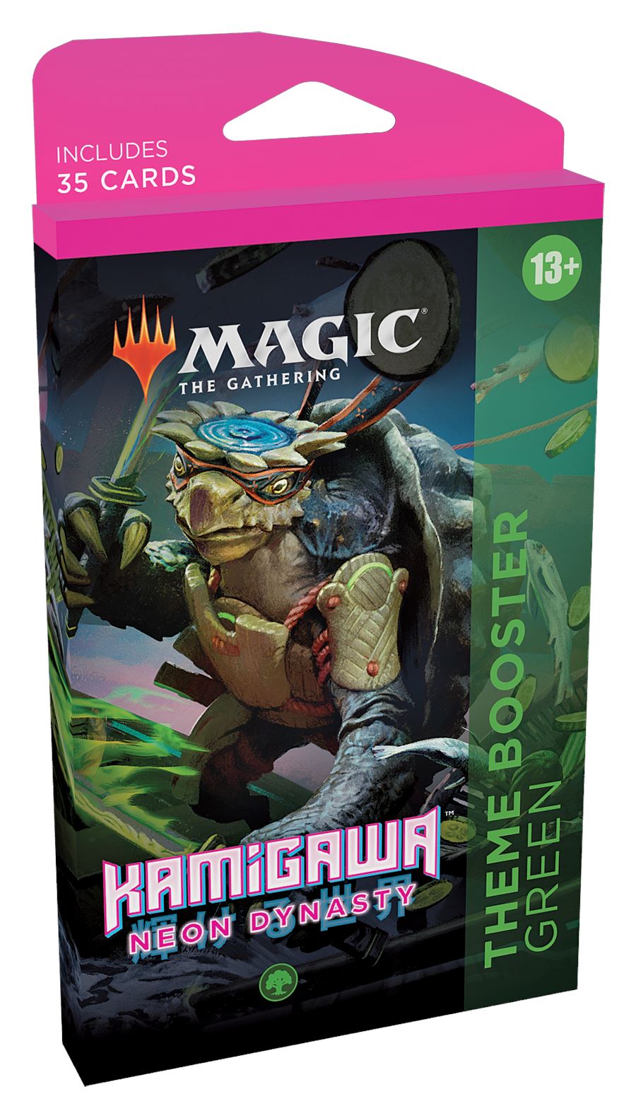 Magic the Gathering: Kamigawa Neon Dynasty - Theme Booster CCG Wizards of the Coast Green