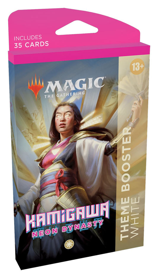 Magic the Gathering: Kamigawa Neon Dynasty - Theme Booster CCG Wizards of the Coast White 