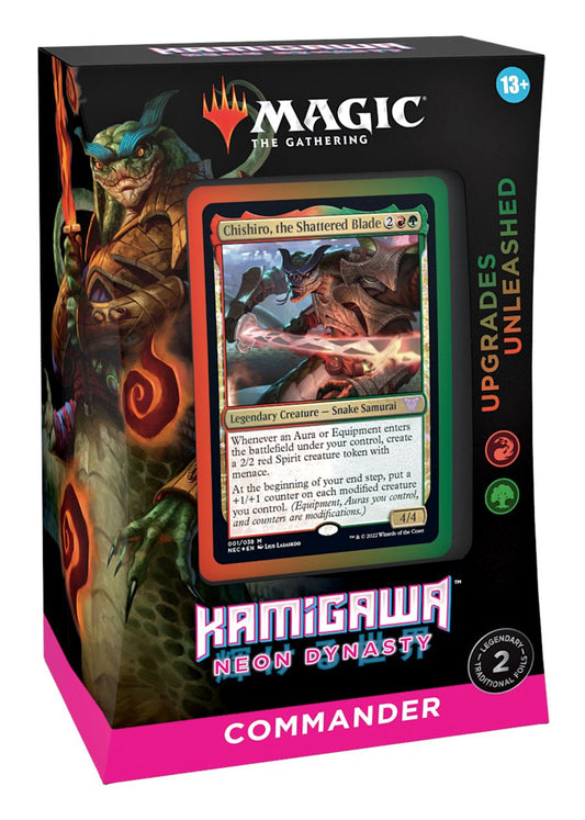Magic the Gathering: Kamigawa Neon Dynasty - Upgrades Unleashed Commander Deck CCG Wizards of the Coast 