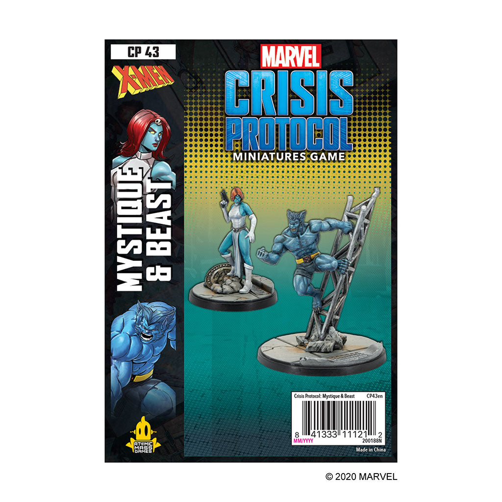 Marvel Crisis Protocol: Beast and Mystique Pack Miniatures Atomic Mass 