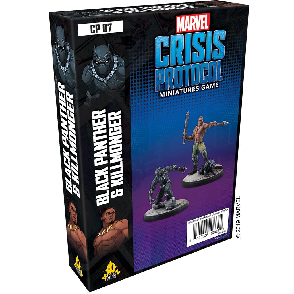 Marvel: Crisis Protocol Black Panther and Killmonger Miniatures Atomic Mass 