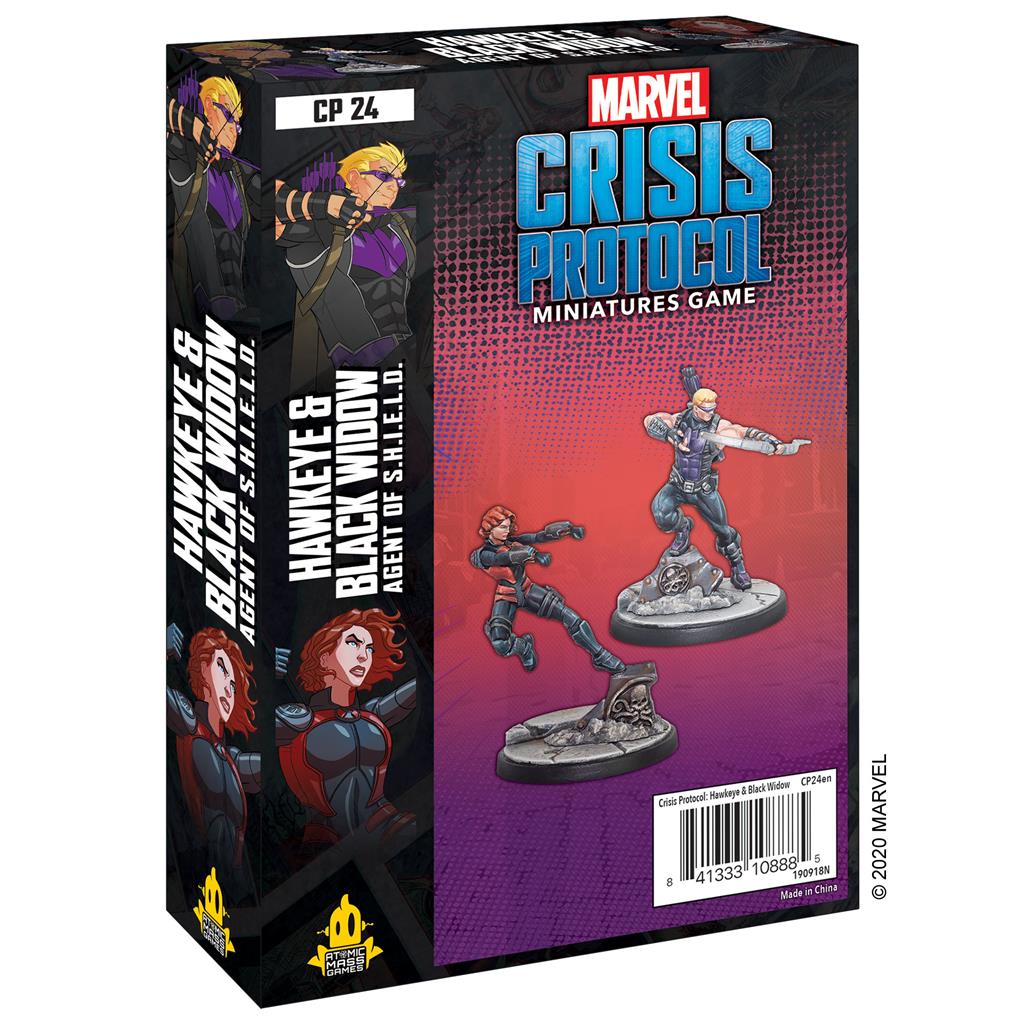 Marvel: Crisis Protocol - Hawkeye and Black Widow Character Pack Miniatures Atomic Mass