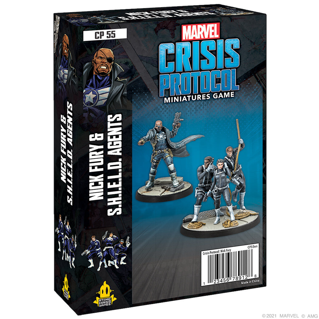 Marvel Crisis Protocol Nick Fury and S.H.I.E.L.D. Agents Miniatures Atomic Mass