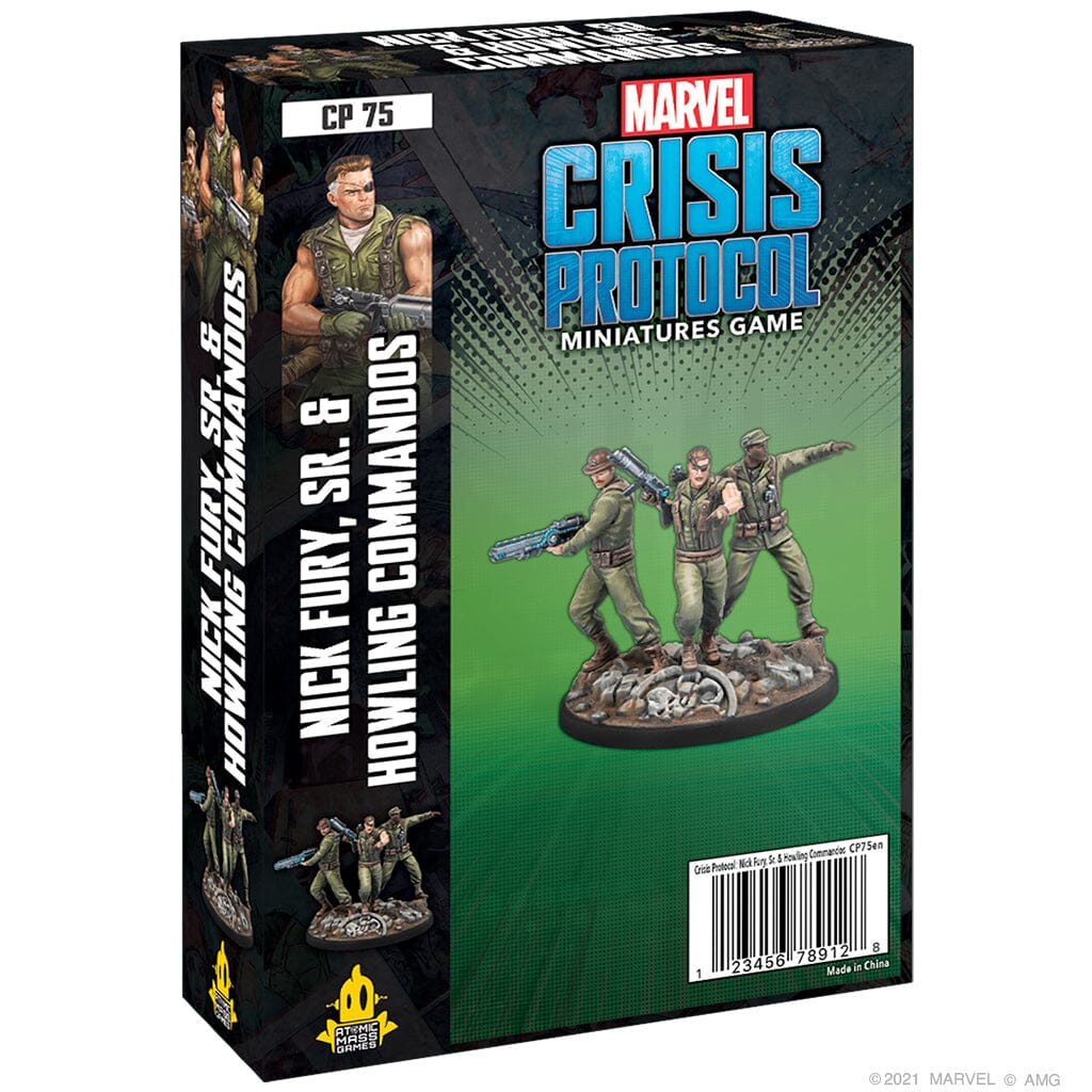 Marvel Crisis Protocol: Nick Fury, Sr. & Howling Commandos Miniatures Atomic Mass 