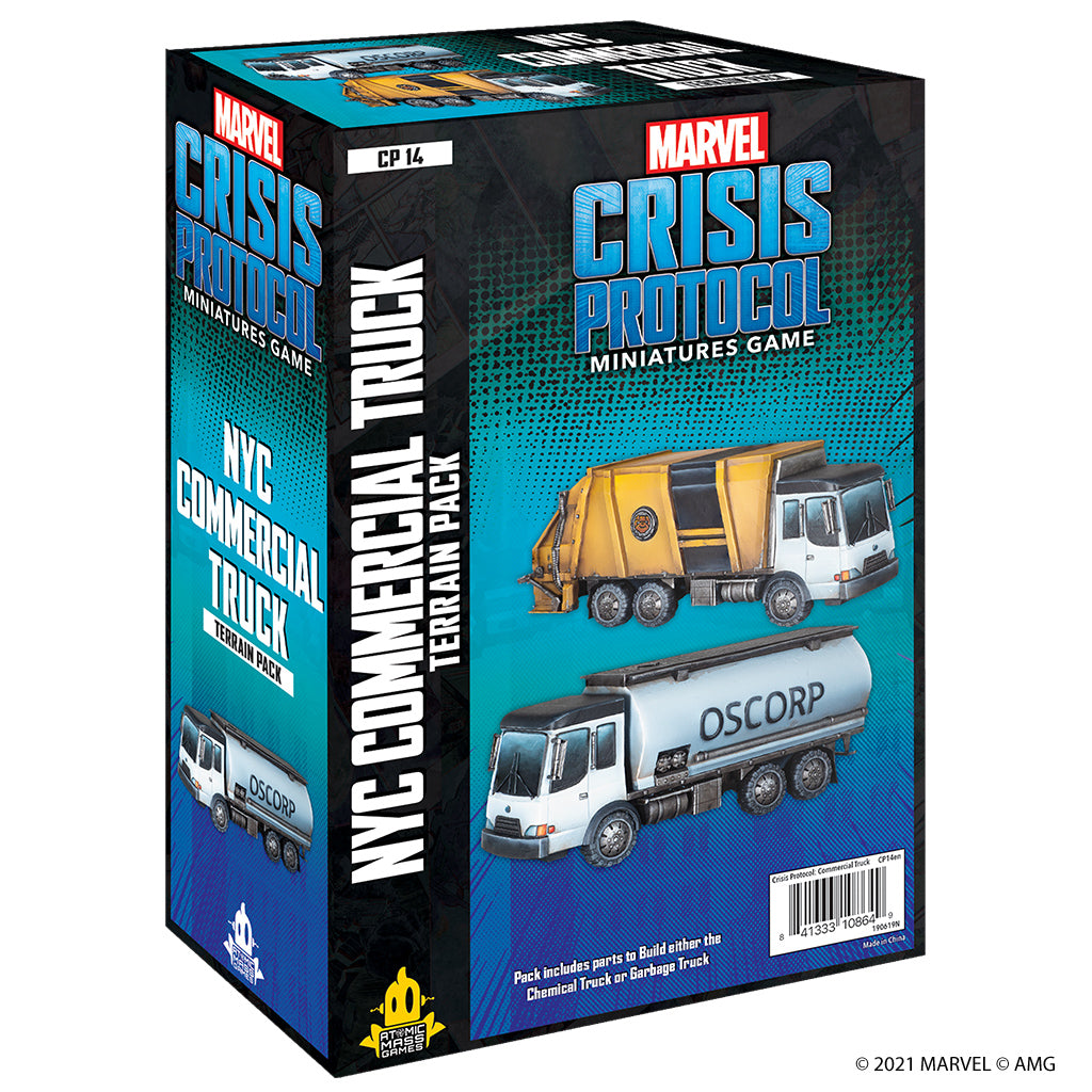 Marvel Crisis Protocol: NYC Commercial Truck Terrain Pack Miniatures Atomic Mass