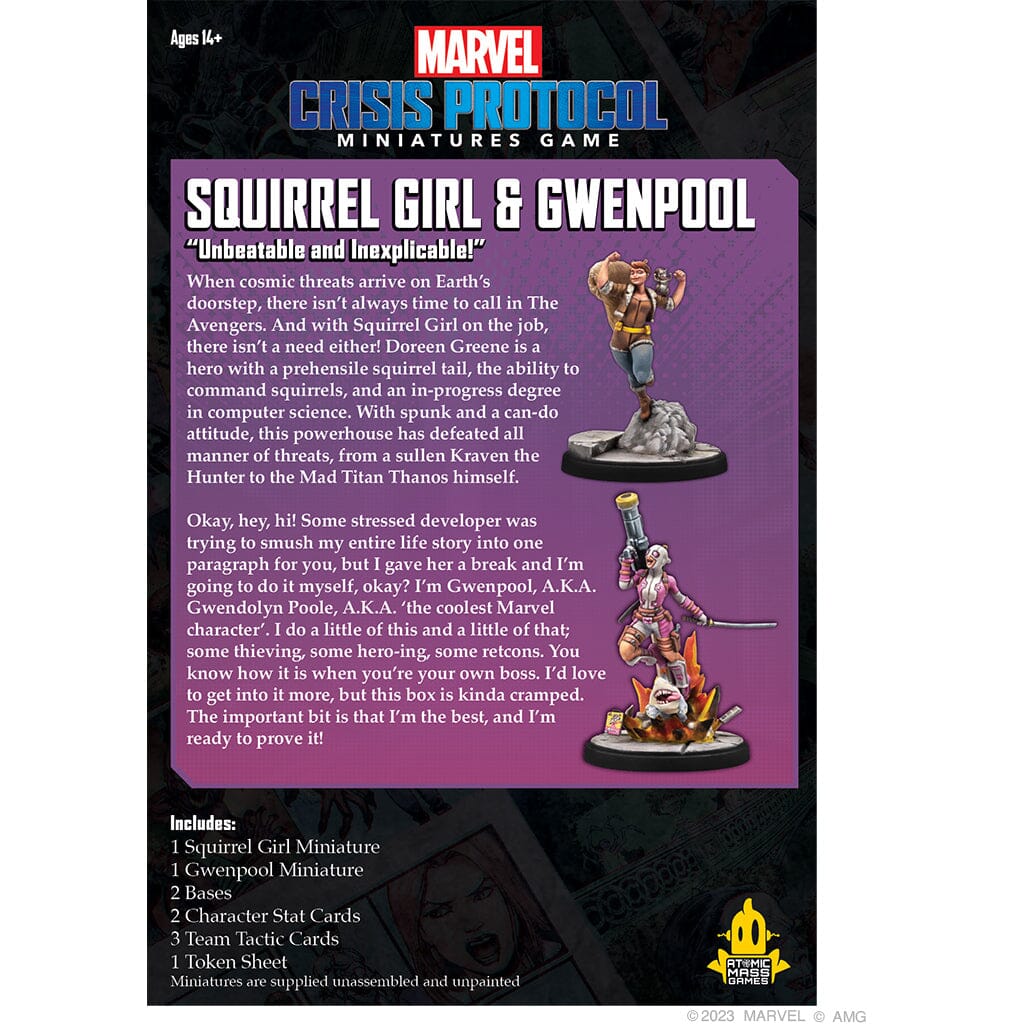 Marvel Crisis Protocol: Squirrel Girl & Gwenpool Miniatures Atomic Mass