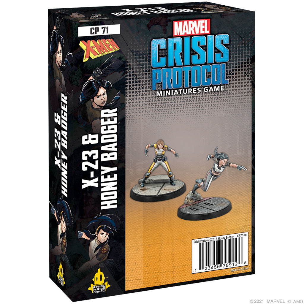Marvel Crisis Protocol X-23 & Honey Badger Miniatures Atomic Mass