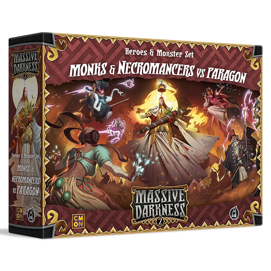 Massive Darkness 2: Heroes & Monster Set – Monks and Necromancers vs Paragon Board Games CMON