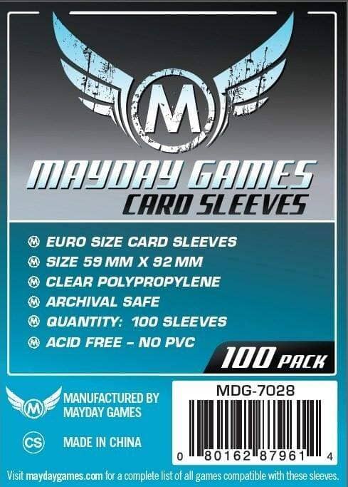 Mayday 7028 59x92 100pack Card Sleeves MAYDAY GAMES INC 