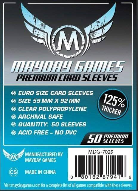 Mayday 7029 59x92 50pack Card Sleeves MAYDAY GAMES INC