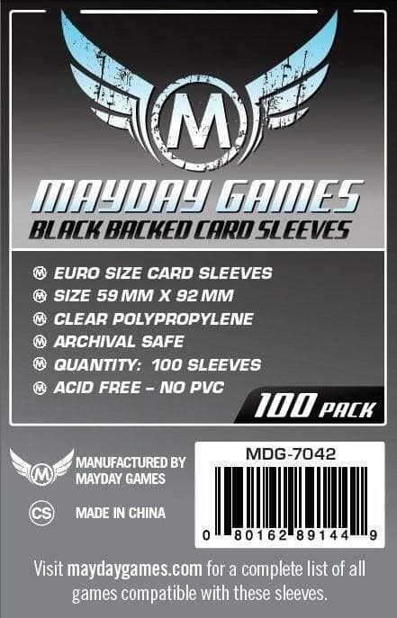 Mayday 7042 59x92 100pack Card Sleeves MAYDAY GAMES INC