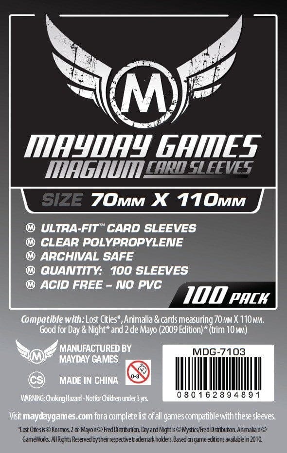 Mayday 7103 71x110 100pack Card Sleeves MAYDAY GAMES INC 